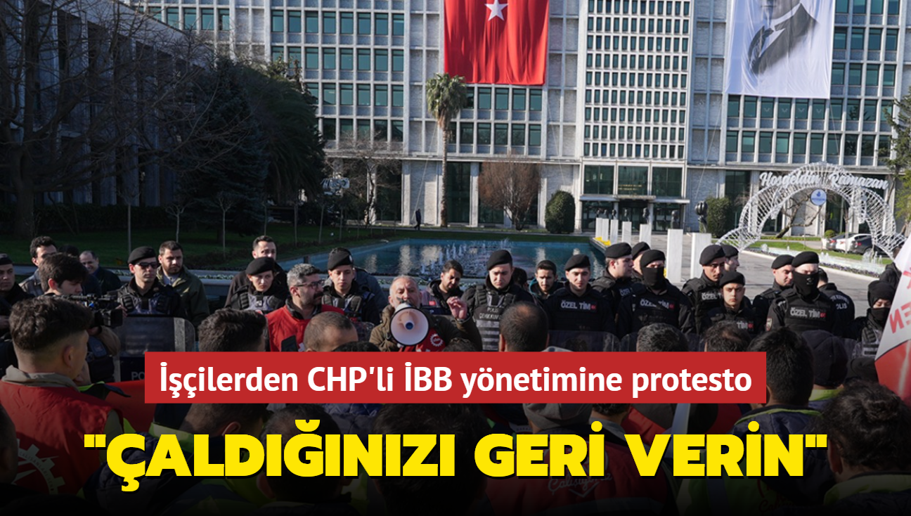 ilerden CHP'li BB ynetimine protesto: Bizden aldklarnz geri verin