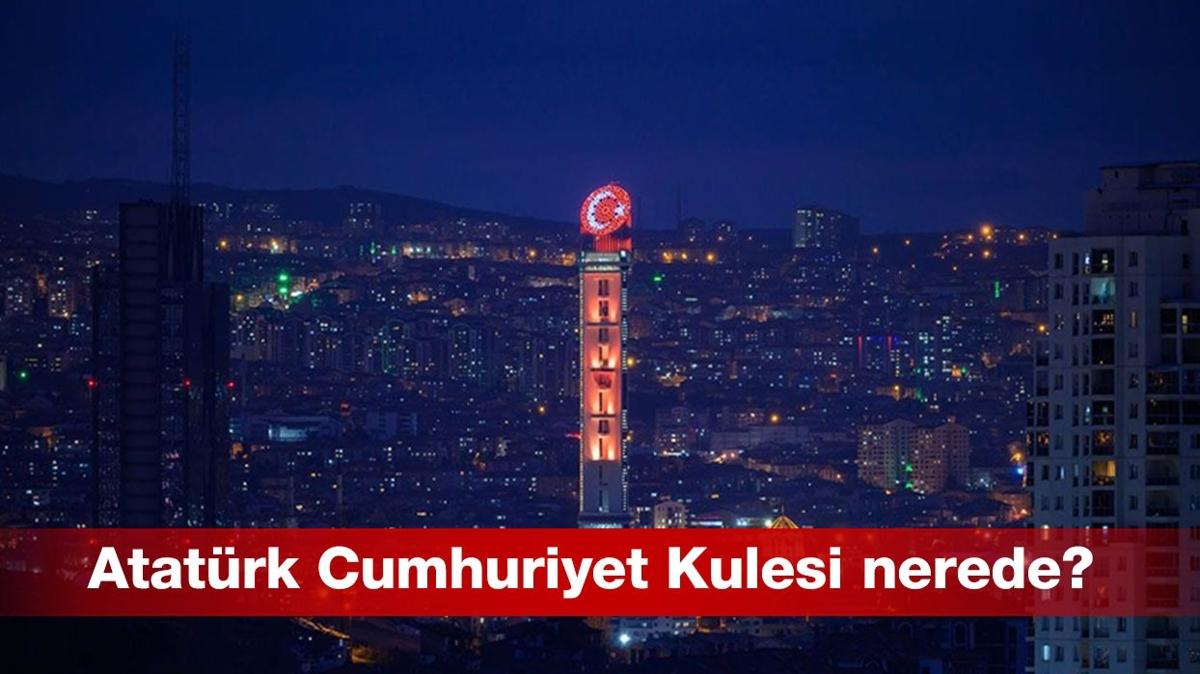 Atatrk Cumhuriyet Kulesi nerede, ka metre yksekliinde"  Atatrk Cumhuriyet Kulesi ald!
