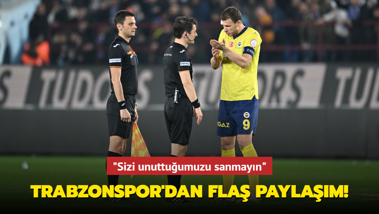 Trabzonspor'dan fla paylam! "Sizi unuttuumuzu sanmayn"