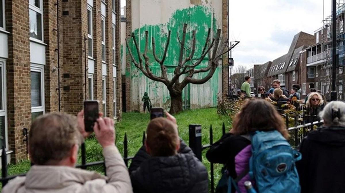 Gizemli sokak sanats Banksy'den yeni icraat