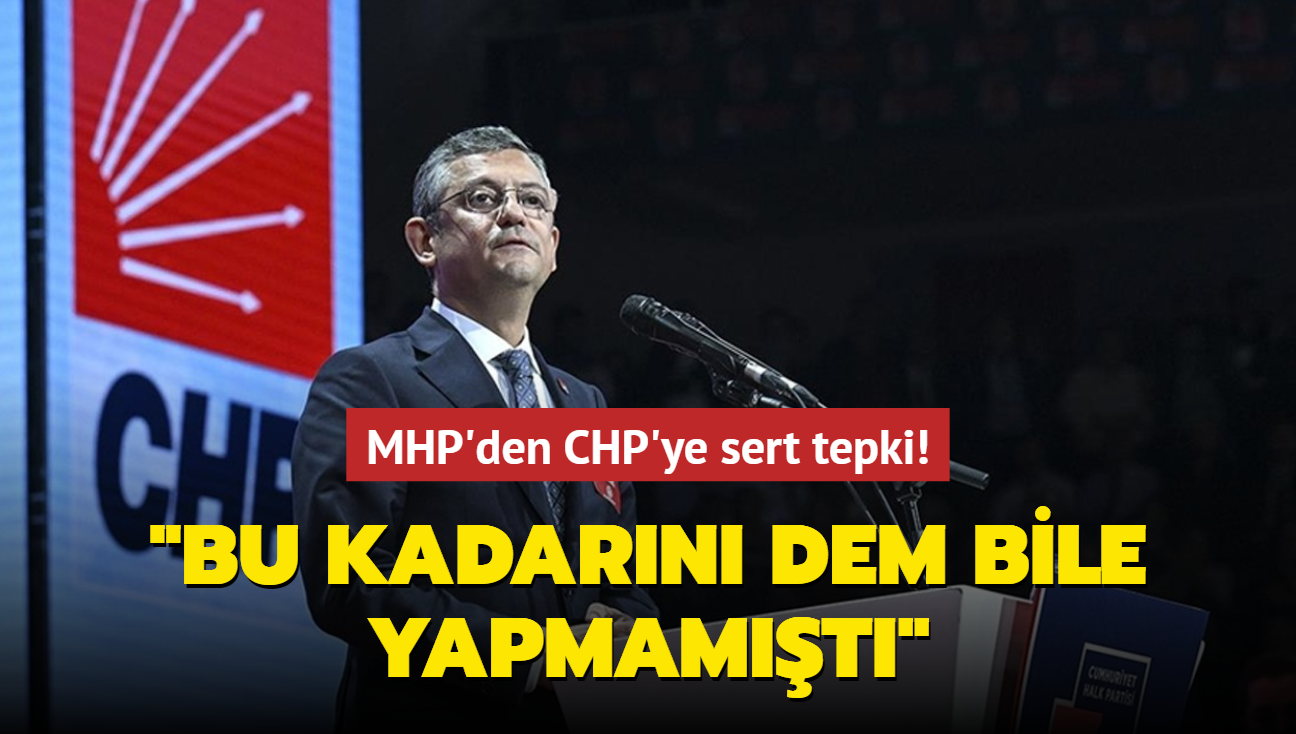 "calan hain deildi" diyen CHP'li bakan adayna MHP'den sert tepki... "Bu kadarn DEM bile yapmamt"