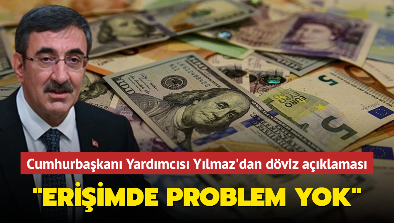 Cumhurbakan Yardmcs Cevdet Ylmaz'dan dviz aklamas: "Eriimde problemimiz yok"