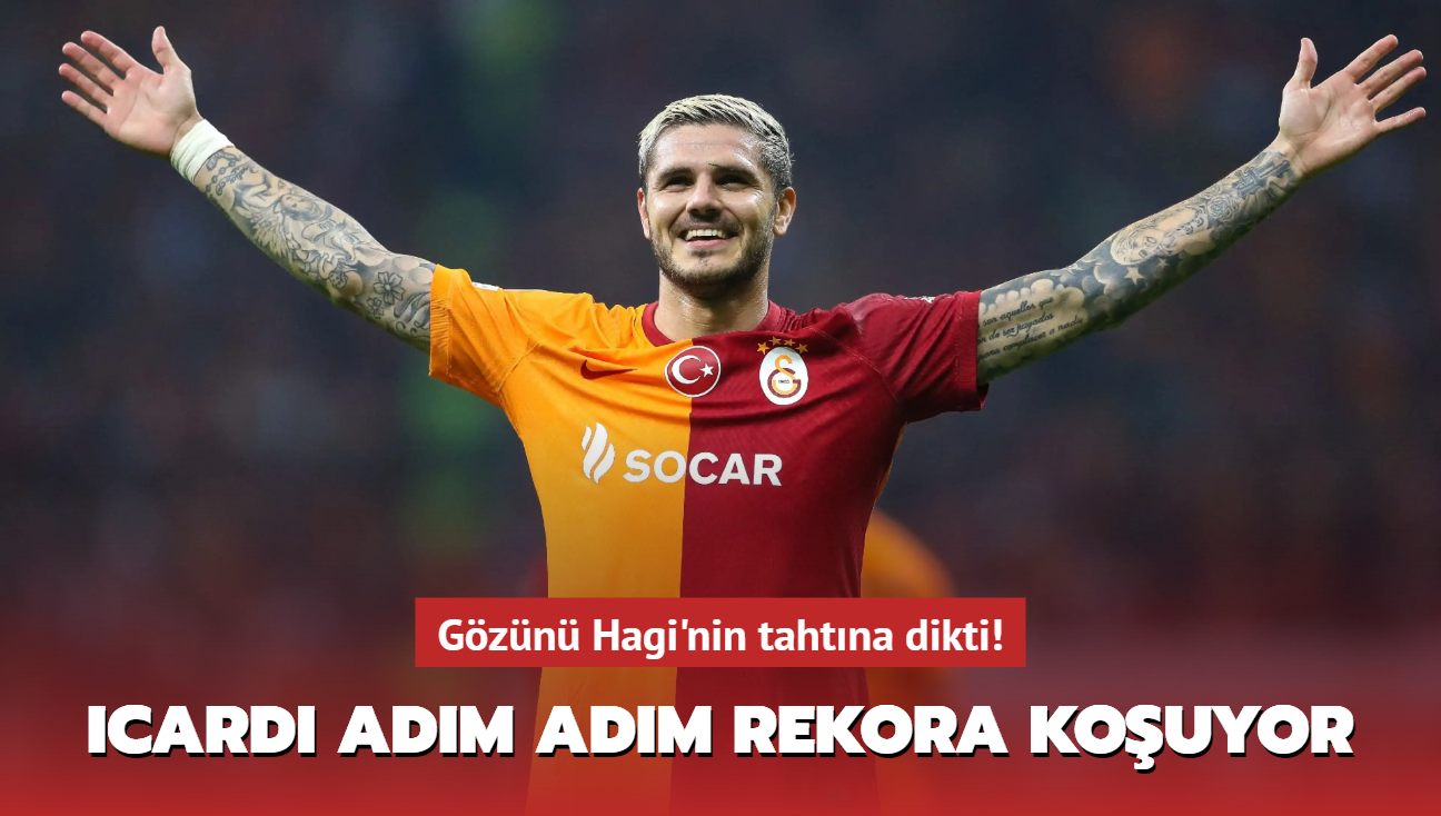 Gzn Hagi'nin tahtna dikti! Mauro Icardi adm adm rekora kouyor