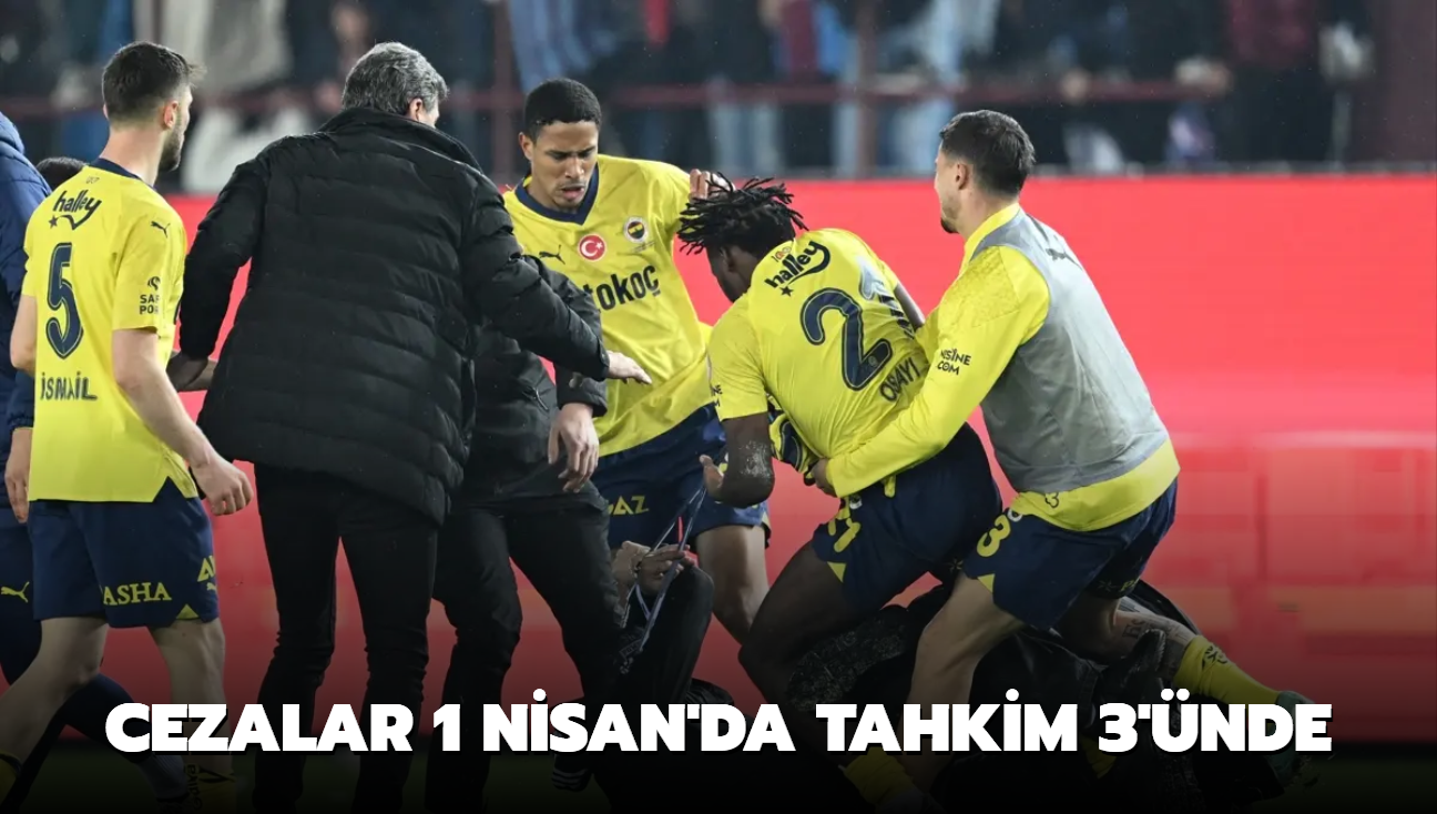 Cezalar 1 Nisan'da tahkim 3'nde