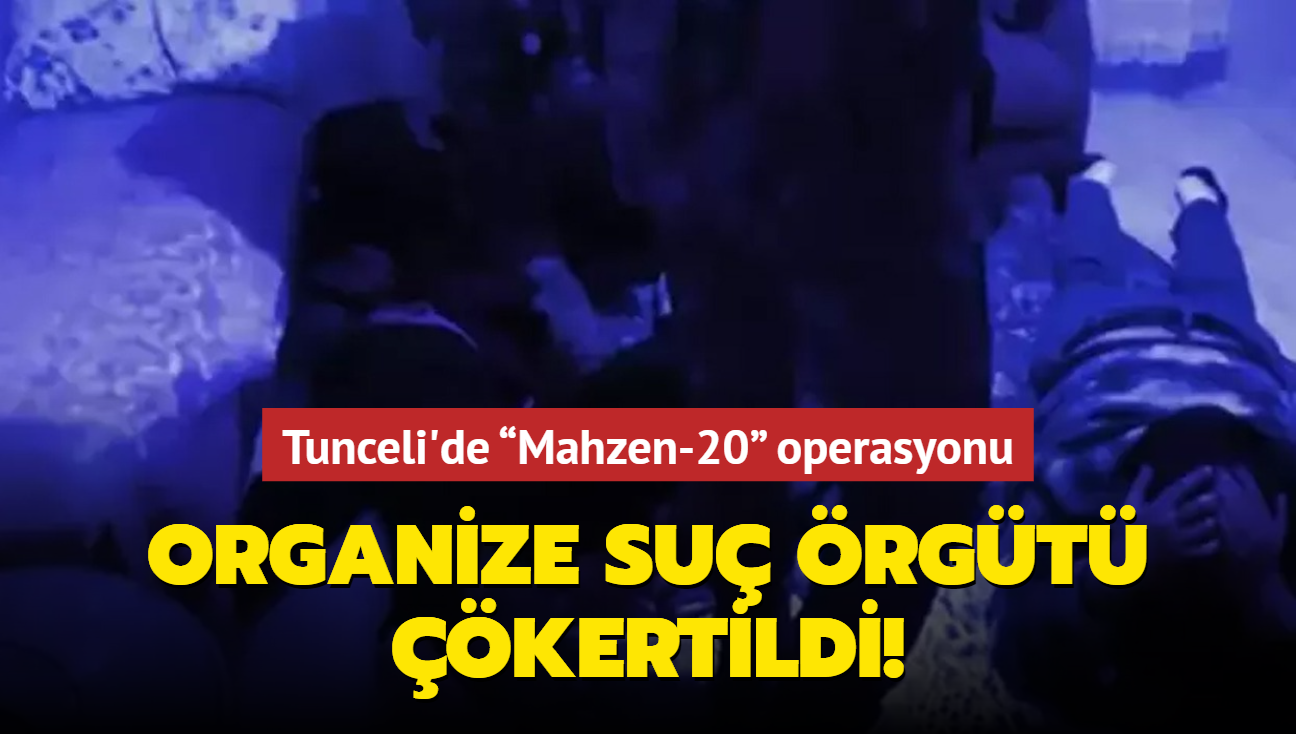 Tunceli'de Mahzen-20 operasyonu: Organize su rgt kertildi