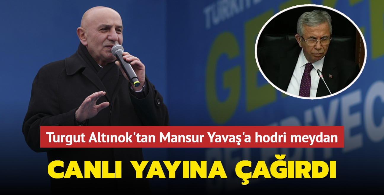 Turgut Altnok'tan Mansur Yava'a hodri meydan: Canl yaynda konualm