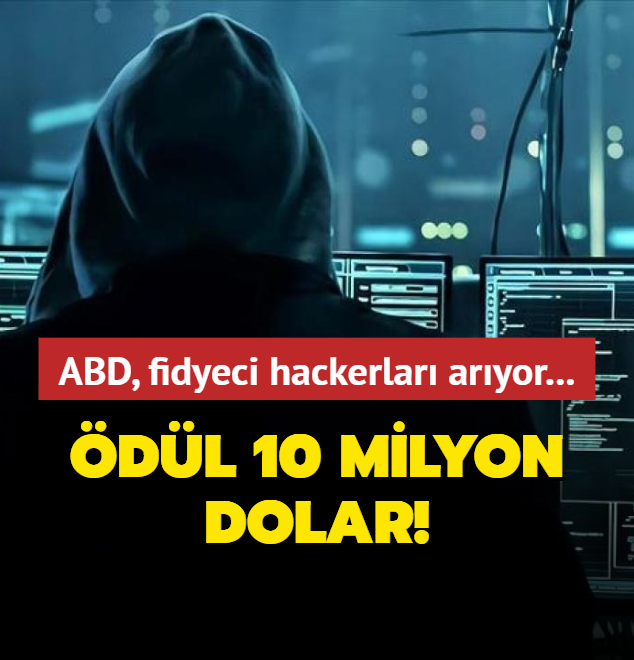 ABD, fidyeci hackerlar aryor: dl 10 Milyon dolar!