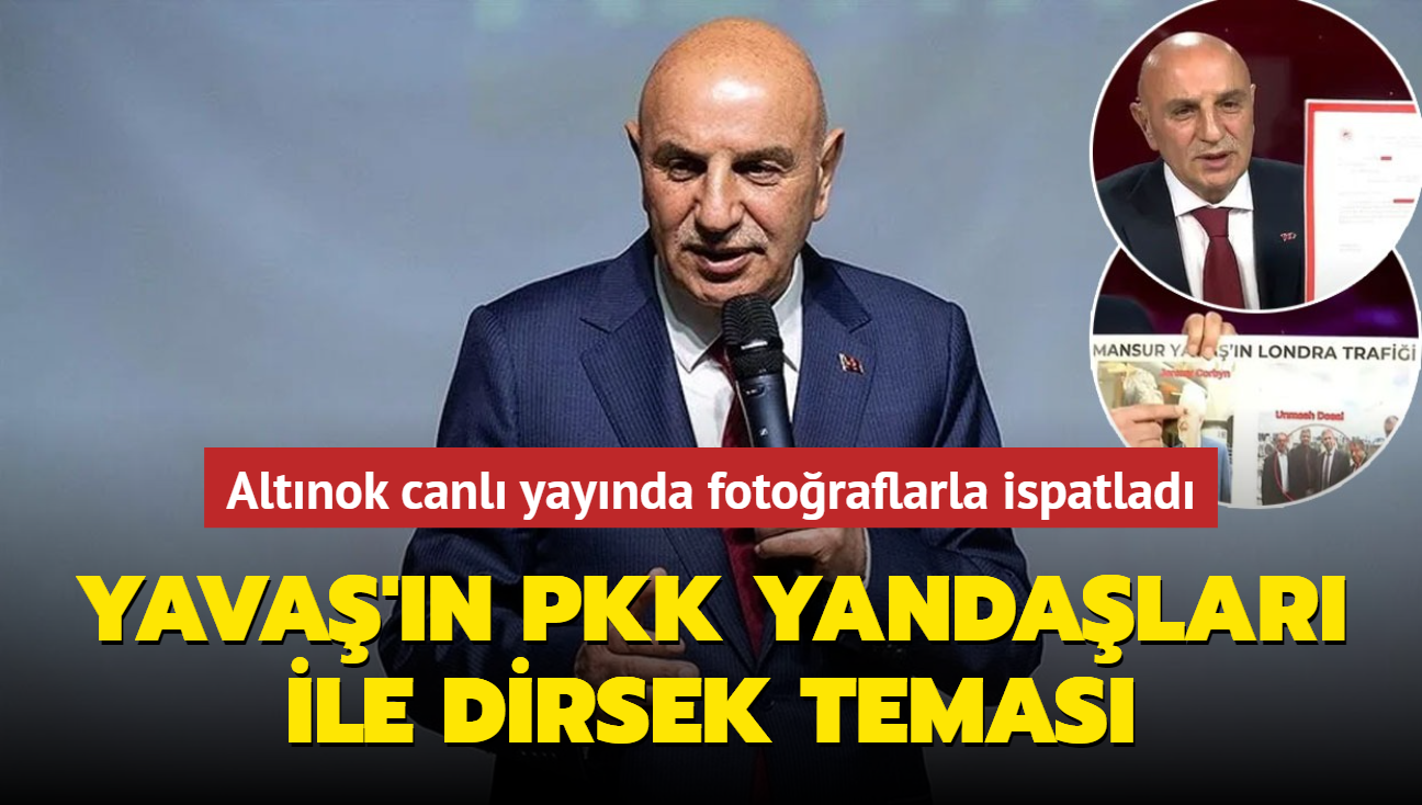 Turgut Altnok canl yaynda fotoraflarla ispatlad: Mansur Yava'n PKK yandalar ile dirsek temas