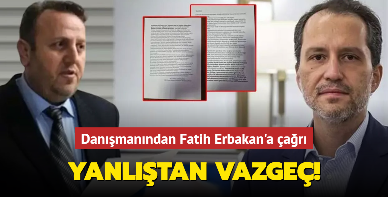 Danmanndan Fatih Erbakan'a ar: Bu yanltan vazge!