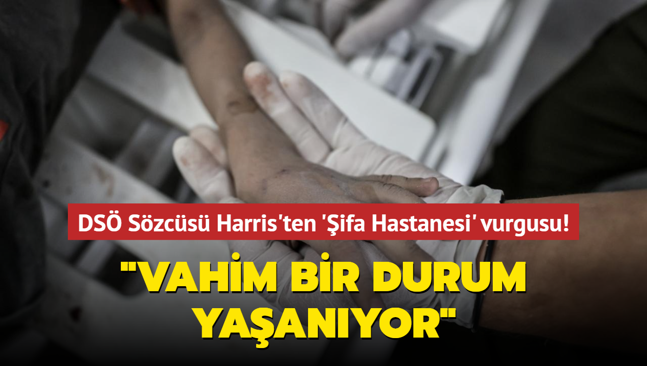 DS Szcs Harris'ten ifa Hastanesi vurgusu: Vahim bir durum yaanyor