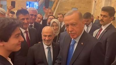 Bakan Erdoan, TBMM'de iftar programna katld