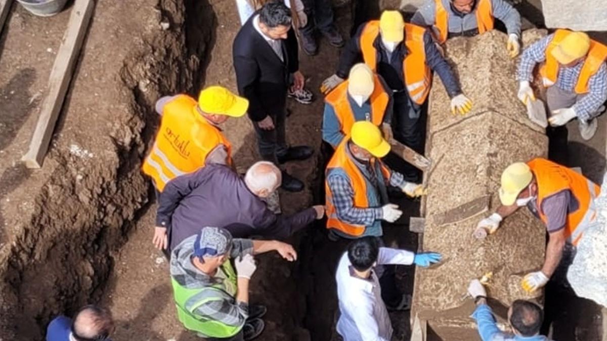 Diyarbakr'da Roma dnemine ait lahit bulundu