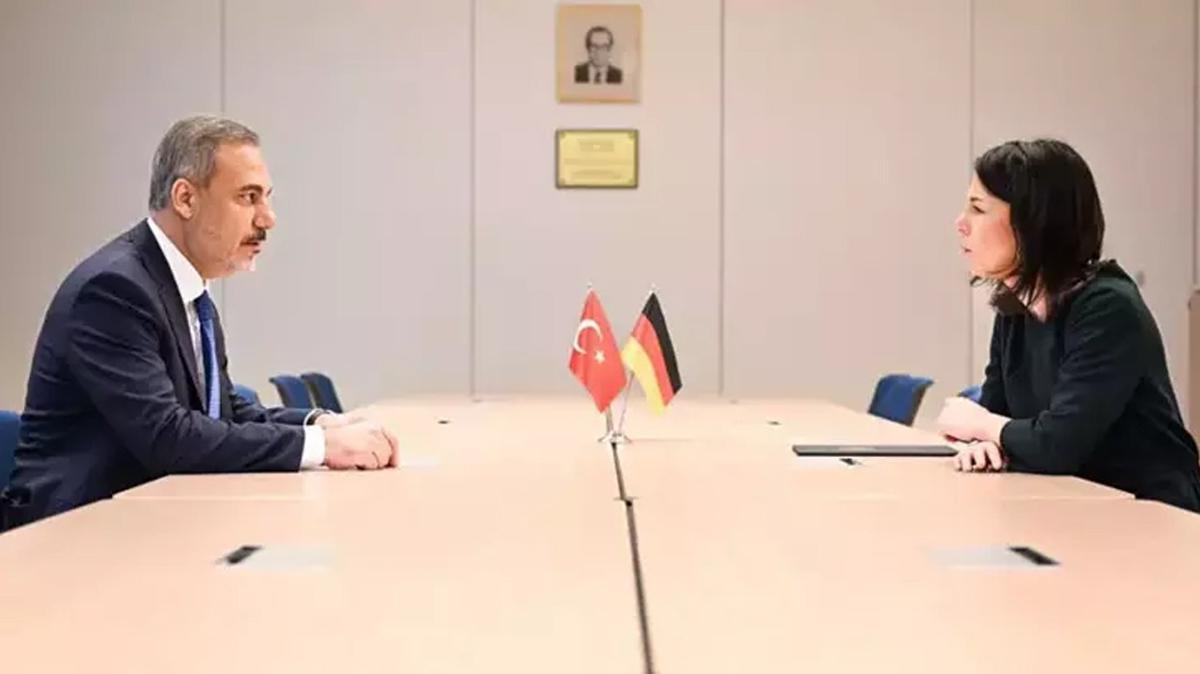 Bakan Fidan, Alman mevkida Baerbock ile grt