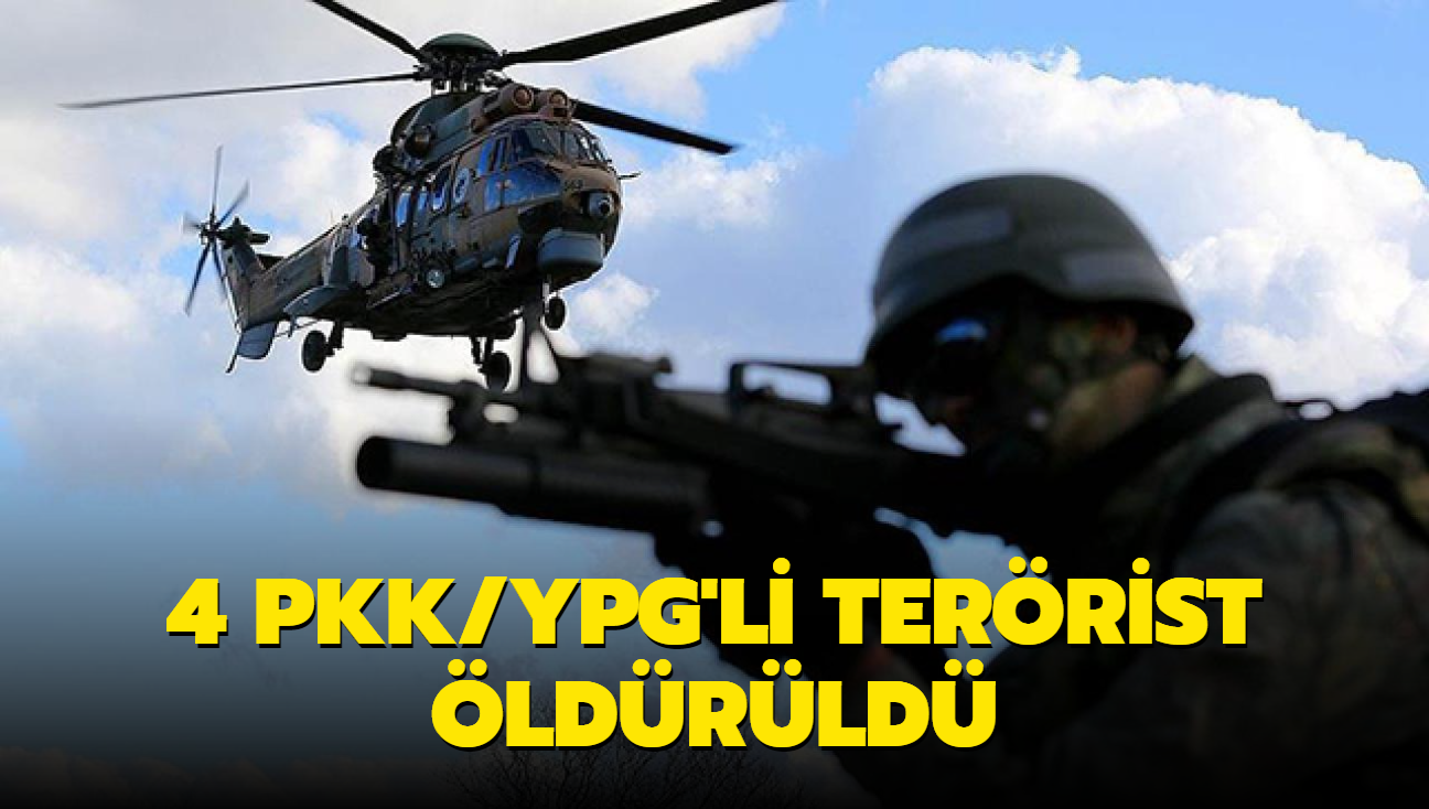 4 PKK/YPG'li terrist ldrld