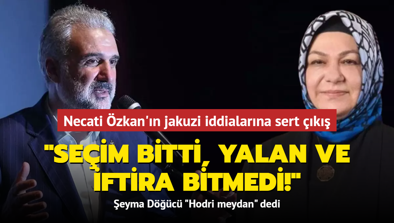 Osman Nuri Kabaktepe'den Necati zkan'n jakuzi iddialarna sert k: Seim bitti, yalan ve iftira bitmedi!