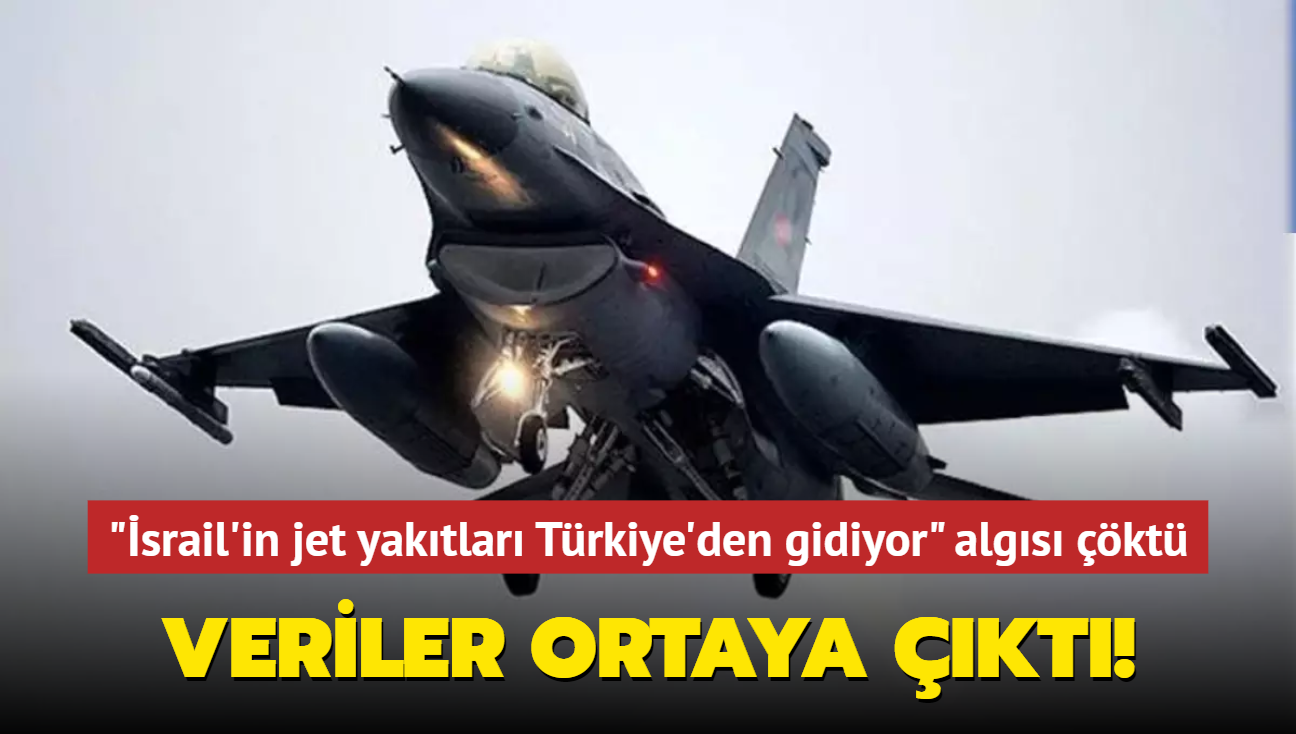 Rakamlar akland! "srail'in jet yaktlar Trkiye'den gidiyor" algs kt