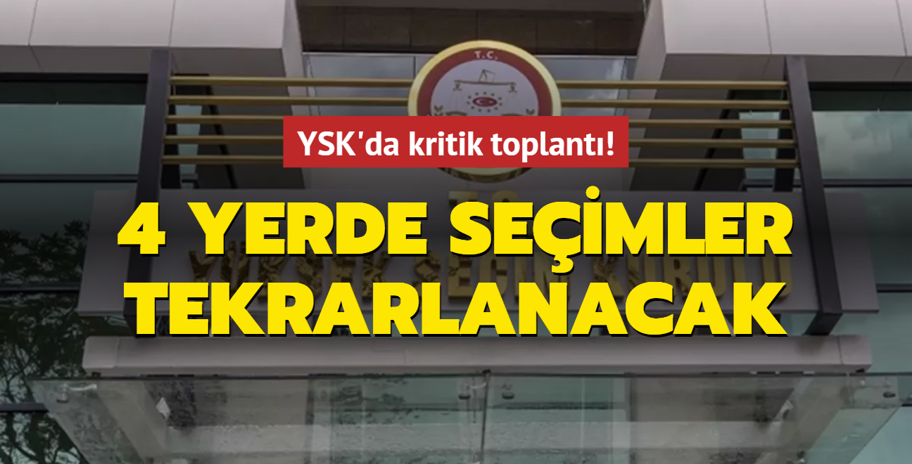 YSK: 4 partinin 6 itiraz kabul edildi