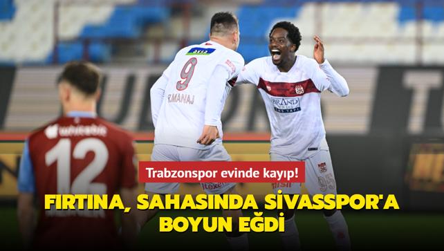MA SONUCU: Trabzonspor 0-1 Sivasspor