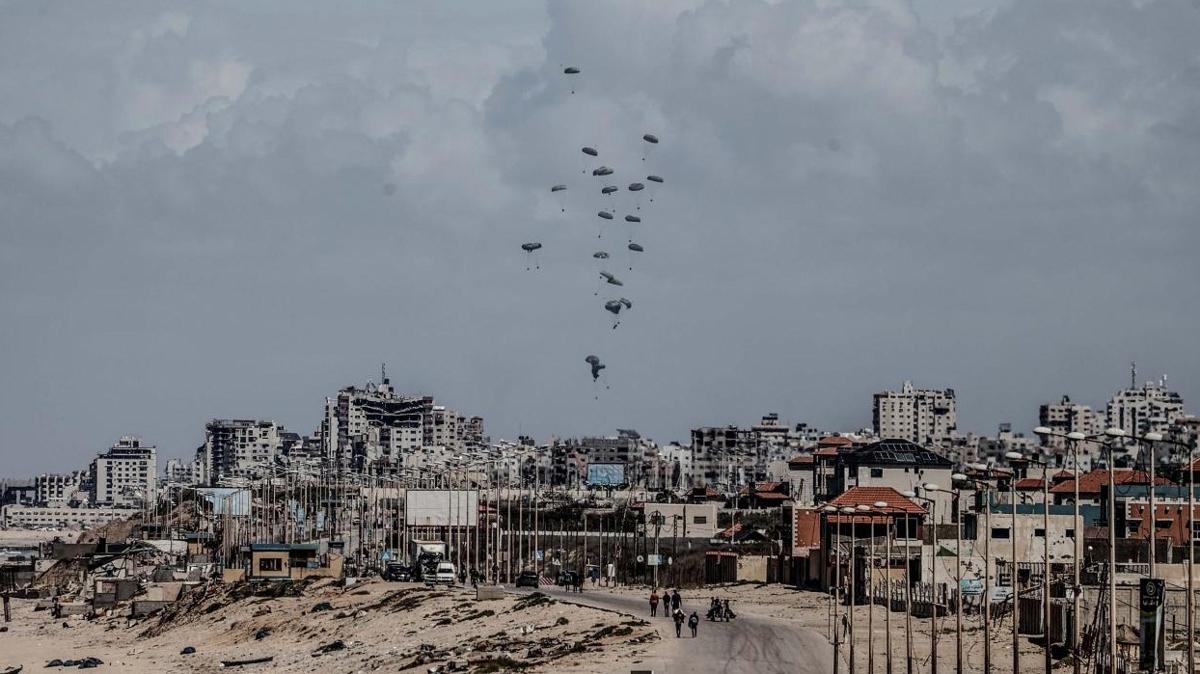 ABD'den Gazze'ye havadan insani yardm