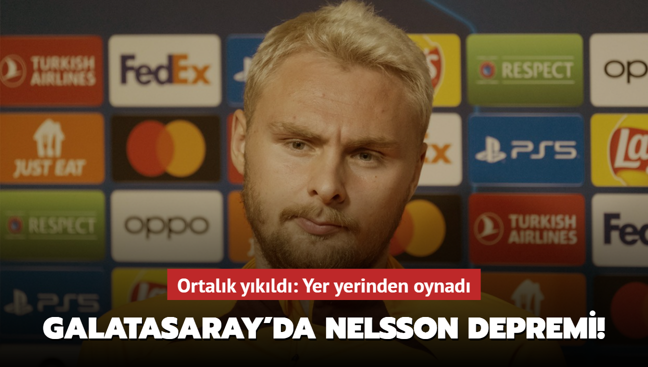 Galatasaray'da Victor Nelsson depremi! Ortalk ykld: Yer yerinden oynad...