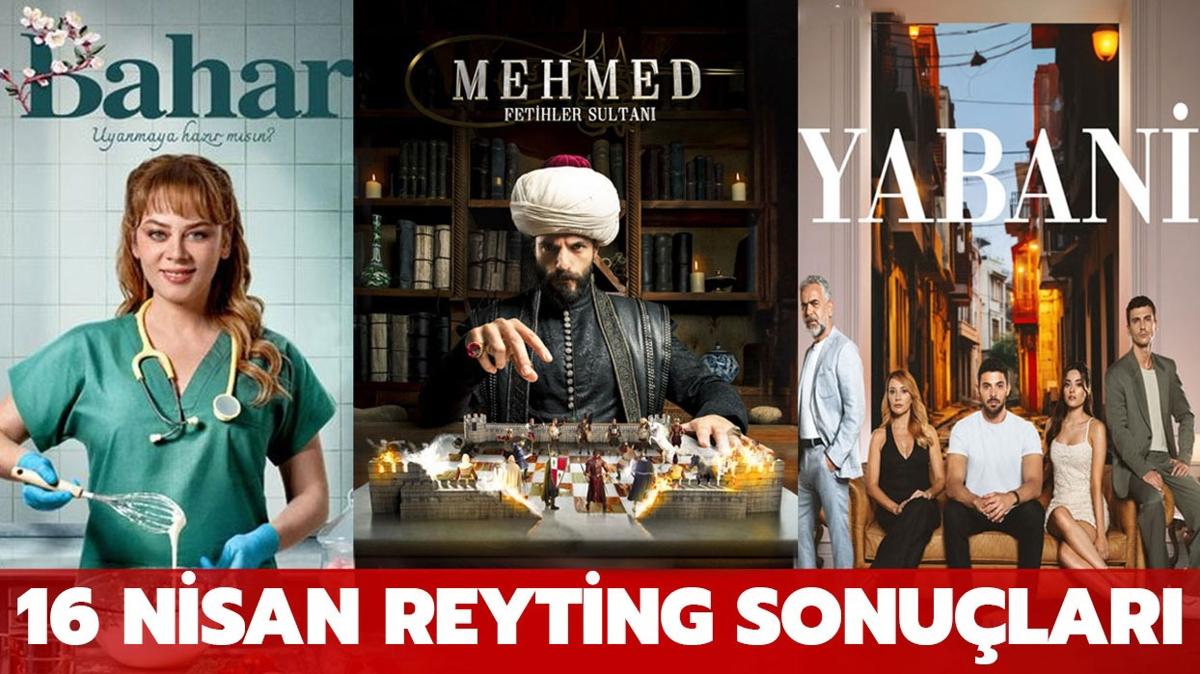 16 Nisan reyting sonular akland | Mehmed: Fetihler Sultan, Yabani, Bahar reyting listesi nasl"