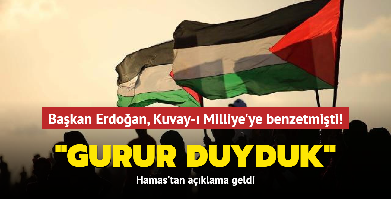 Bakan Erdoan, Kuvay- Milliye'ye benzetmiti! Hamas'tan aklama geldi: Gurur duyduk