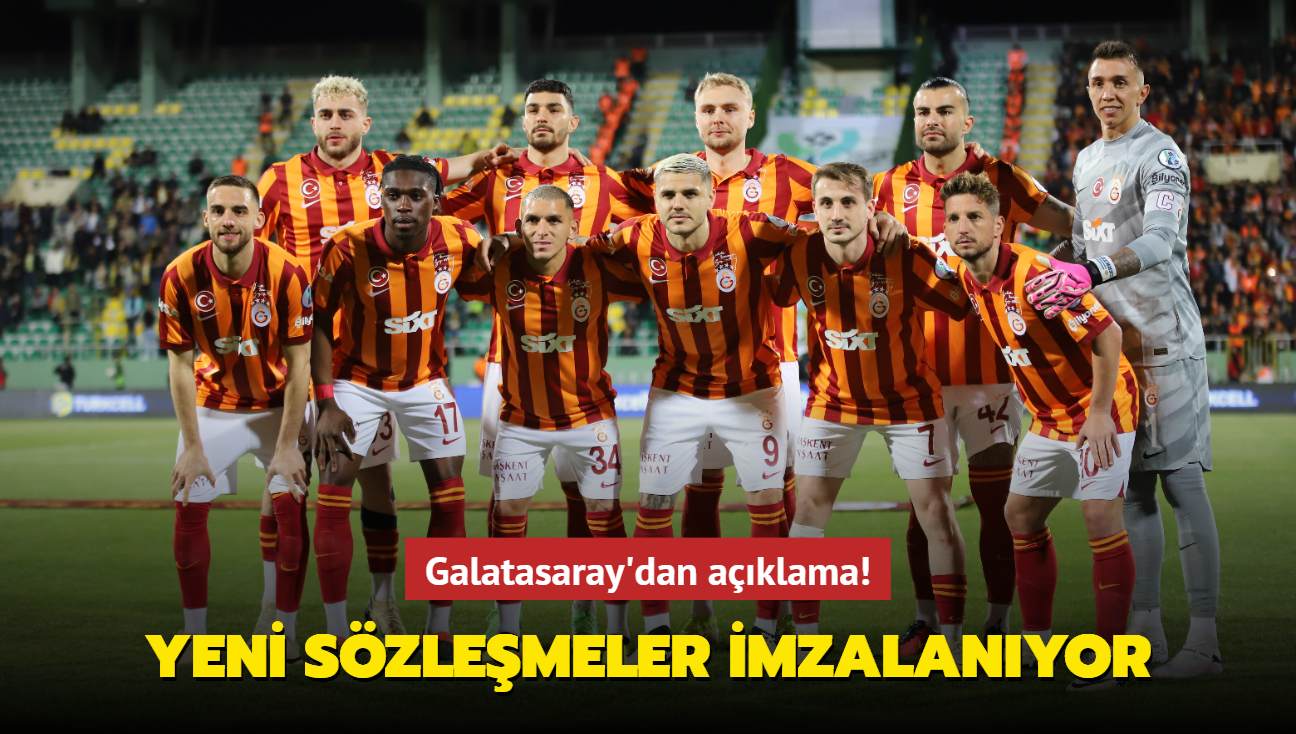 Galatasaray'dan aklama! Yeni szlemeler bugn imzalanyor