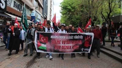 srail zulm Eskiehir'de protesto edildi