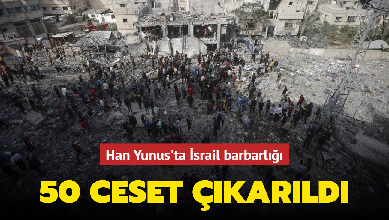 Han Yunus'ta srail barbarl: 50 Filistinlinin cesedi karld