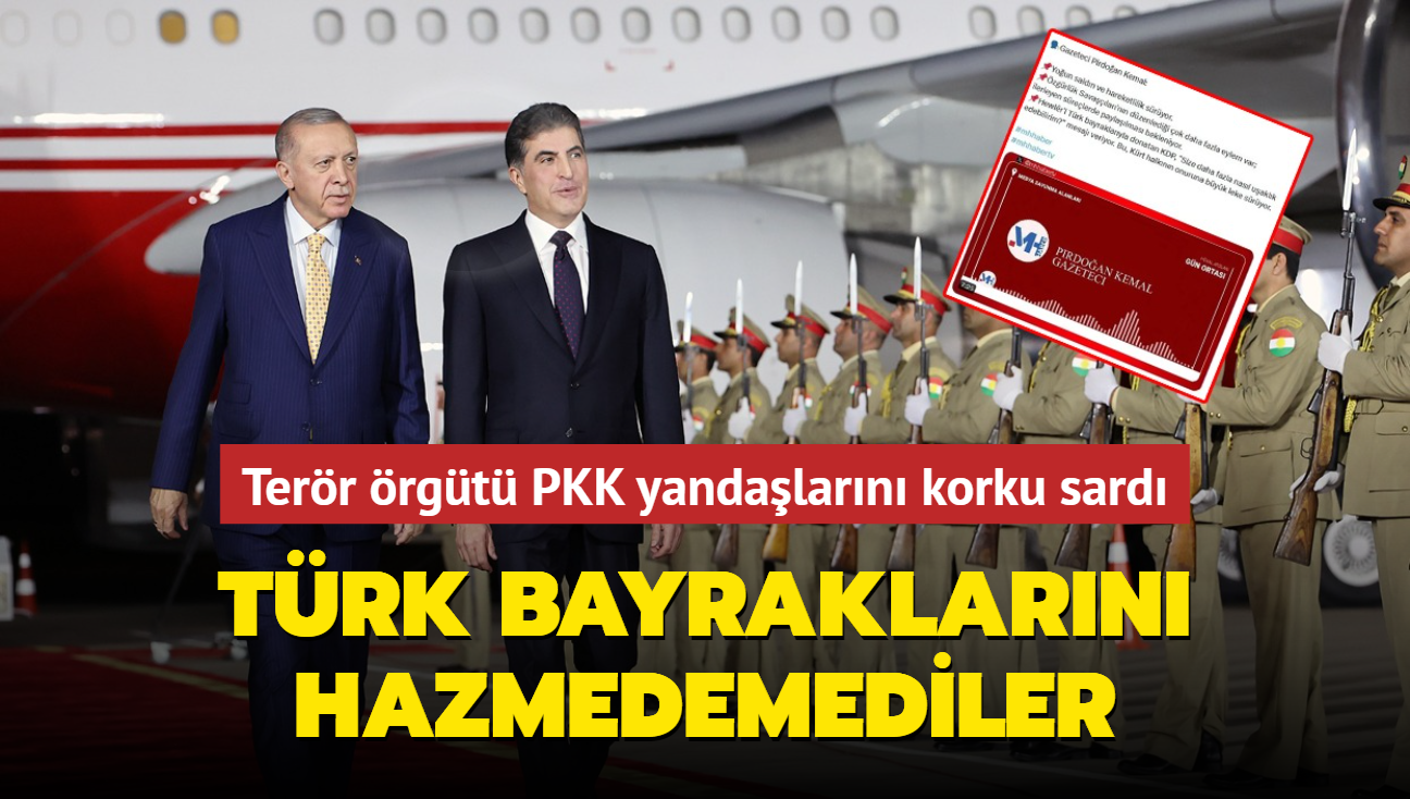 Terr rgt PKK yandalarn korku sard! Trk bayraklarn hazmedemediler