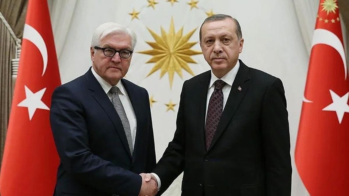 Bakan Erdoan, Almanya Cumhurbakan Steinmeier ile grecek