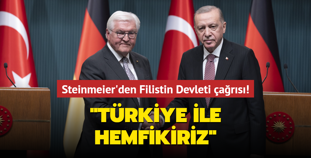 Almanya Cumhurbakan'ndan Filistin Devleti ars... Trkiye ile hemfikiriz