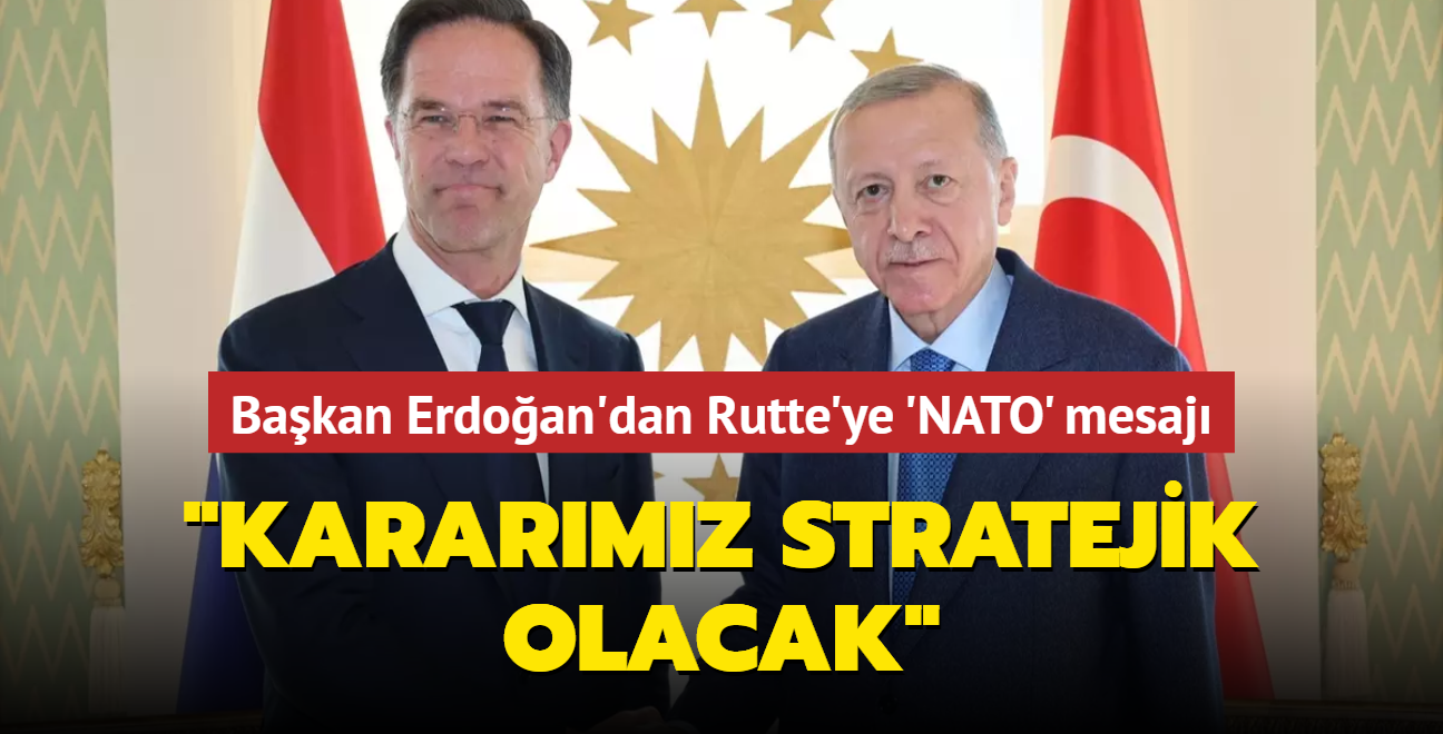 Bakan Erdoan'dan Mark Rutte'ye 'NATO' mesaj: Kararmz stratejik olacak