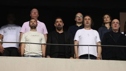 Eypspor Bakan zkaya ve teknik direktr Arda Turan, Adana Demirspor - Galatasaray man takip etti