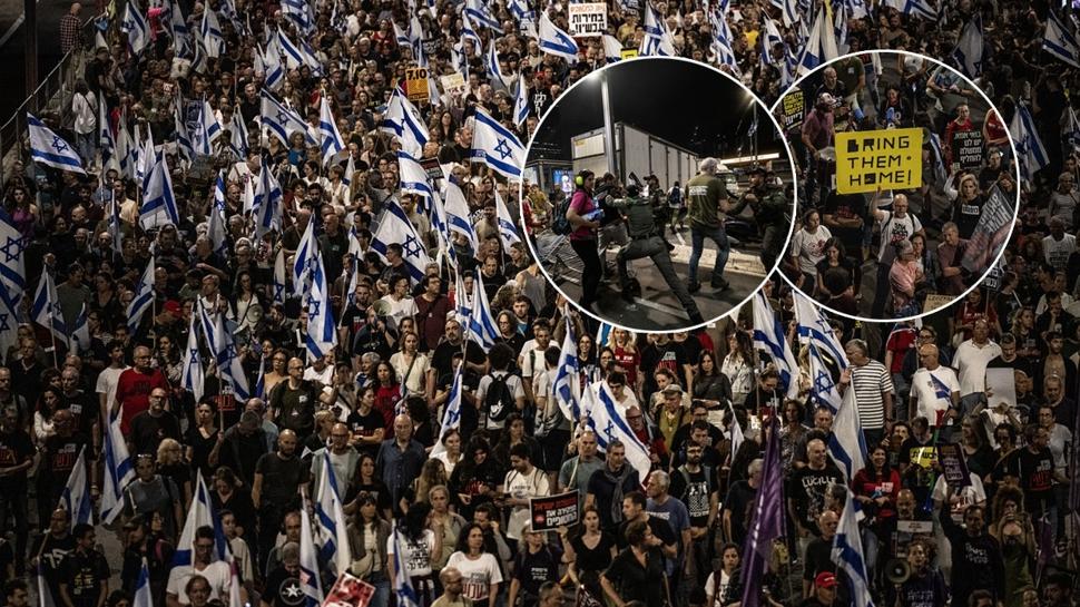Halk sokaklara indi: Tel Aviv'de Natanyahu için istifa sesleri