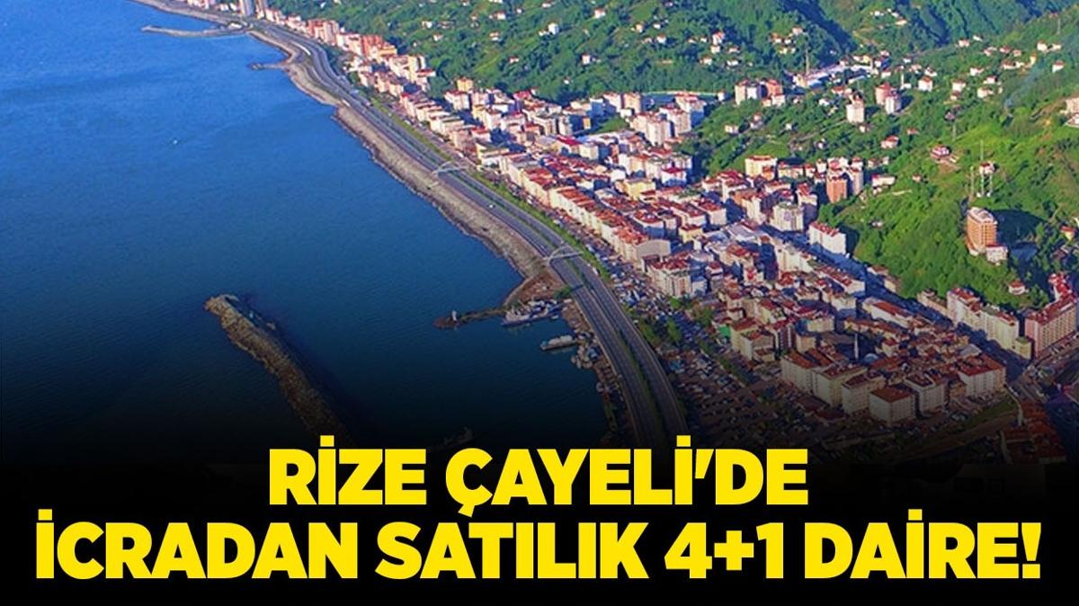 Rize ayeli'de icradan satlk 4+1 daire!