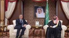ABD Dileri Bakan Blinken, Suudi Arabistan Veliaht Prensi Salman ile grt
