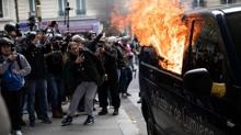Fransa'da 1 Mays arbedesi: 47 kii gzaltna alnd, 15 polis yaraland