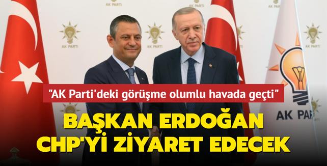 Bakan Erdoan, CHP'ye iadeiziyaret gerekletirecek: AK Parti'deki grme olumlu havada geti