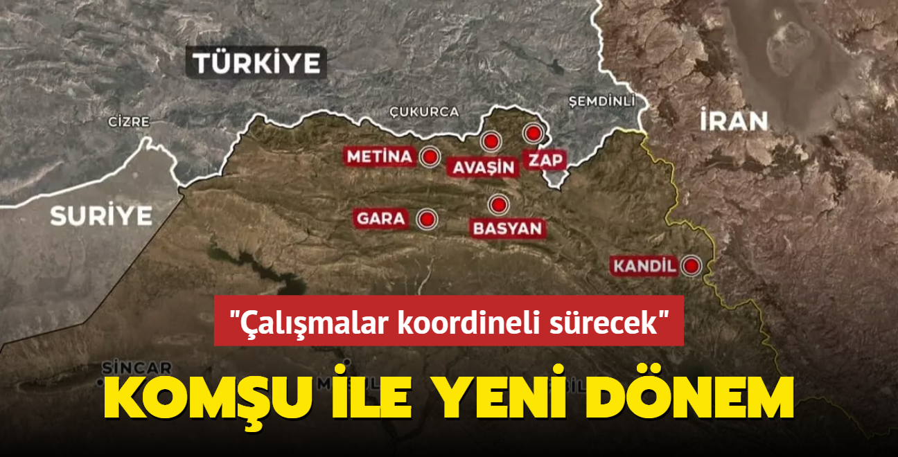 Irak'tan Trkiye snrna s! "almalar koordineli devam edecek"