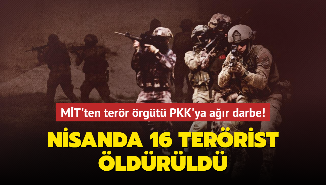 MT'ten terr rgt PKK'ya ar darbe... Nisanda 16 terrist ldrld