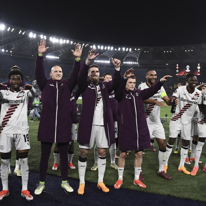Bayer Leverkusen yenilmezlik rekoru iin Roma ile kar karya