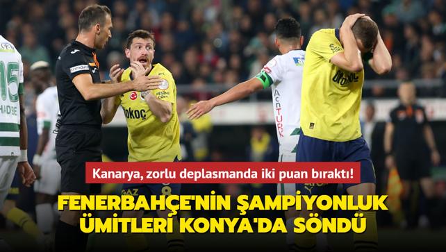 MA SONUCU: Konyaspor 0-0 Fenerbahe