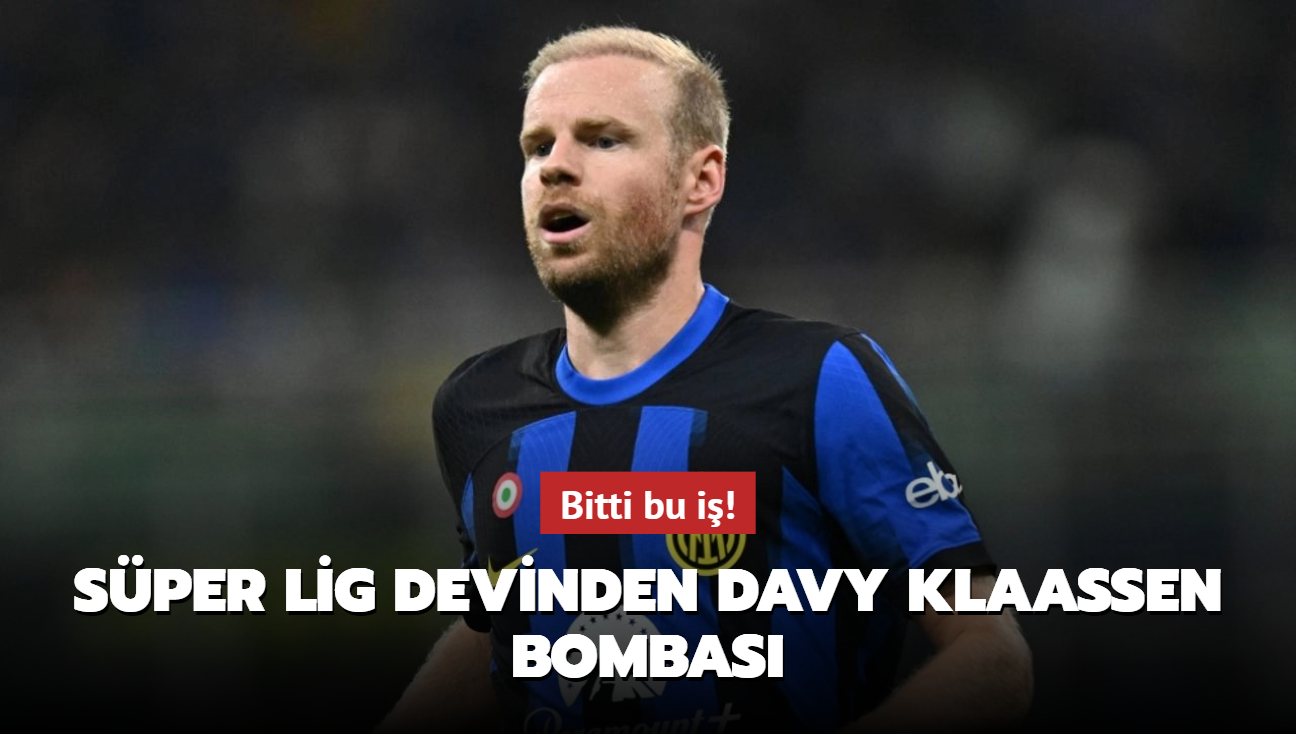 Bitti bu i! Sper Lig devinden Davy Klaassen bombas