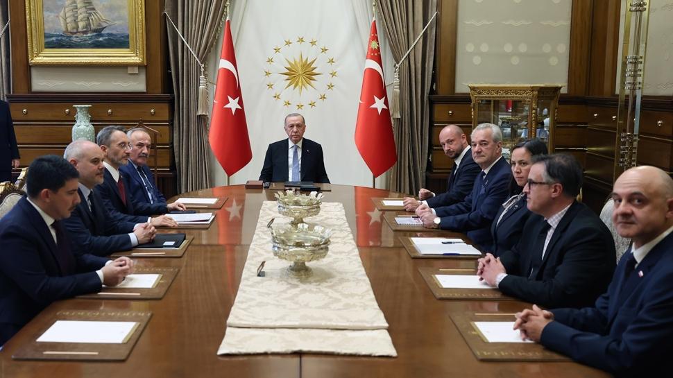 Beştepe'de Polonya ve Romanya zirvesi: Başkan Erdoğan Siewiera ve Oprişor kabul etti