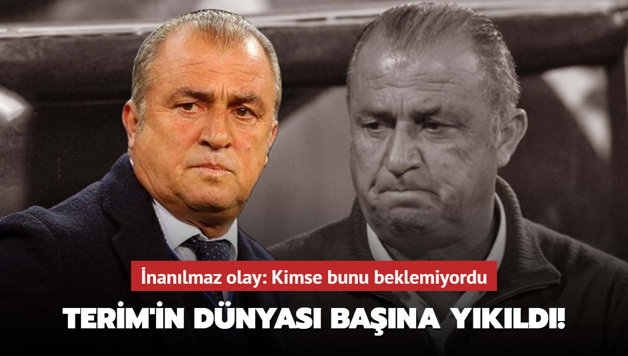 Fatih Terim'in dnyas bana ykld! nanlmaz olay: Kimse bunu beklemiyordu...