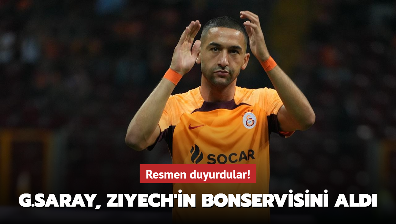 Resmen duyurdular! Galatasaray, Ziyech'in bonservisini ald