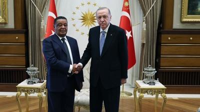 Bakan Erdoan, eski Etiyopya Cumhurbakan ile grt