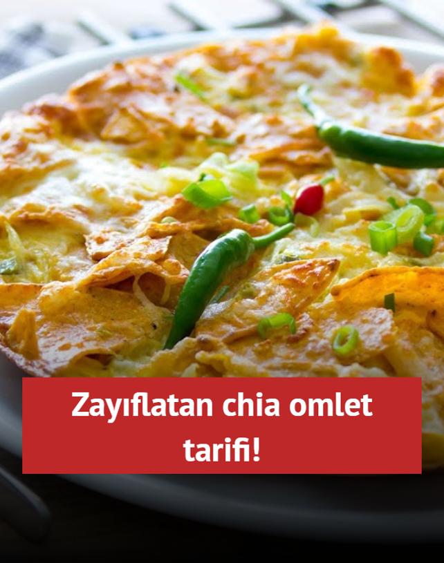 Zayflatan chia omlet tarifi! Karnlar srta yapyor, toksin atlyor