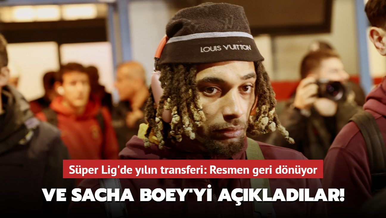 Ve Sacha Boey'yi resmen akladlar! Sper Lig'de yln transferi: Geri dnyor